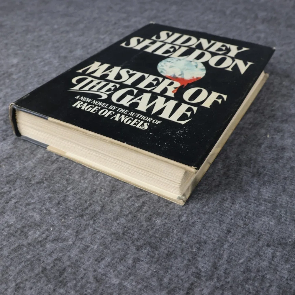Vintage Master Of The Game Sidney Sheldon Black HC DJ 1982 USA Thriller